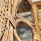XXL vintage rattan garden armchair or deck chair