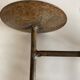 Raw beaten iron candlestick 1970