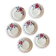Set of 6 vintage dessert plates Model Nice by Moulin des Loups