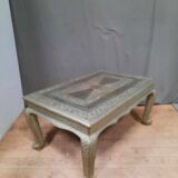 Metal-plated coffee table
