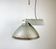 Industrial Factory Pendant Lamp with Frosted Glass Cover, 1970s