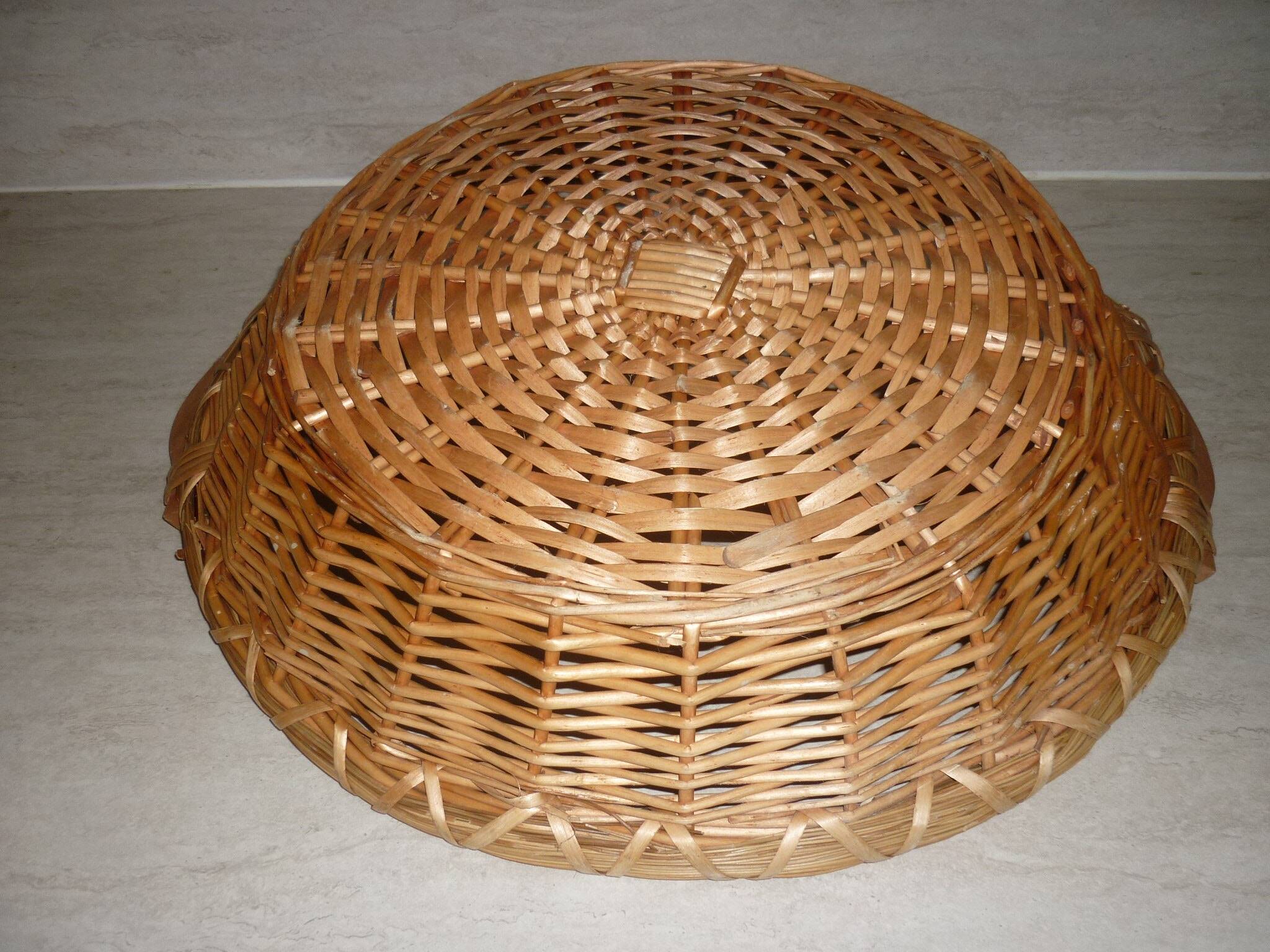 Large round basket with handles Ø 58 cm