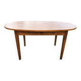 Oval cherry farmhouse table