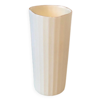 Vase Blanc Doré