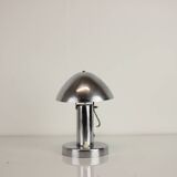 Art Deco Chrome "Mushroom" Table Lamp, Czechoslovakia, 1930s