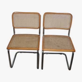 Lot de 2 chaises par Marcel Breuer cesca B32