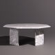 Coffee table made of marble, 8 corners