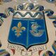 Plat Emaux de Longwy numéroté 1980