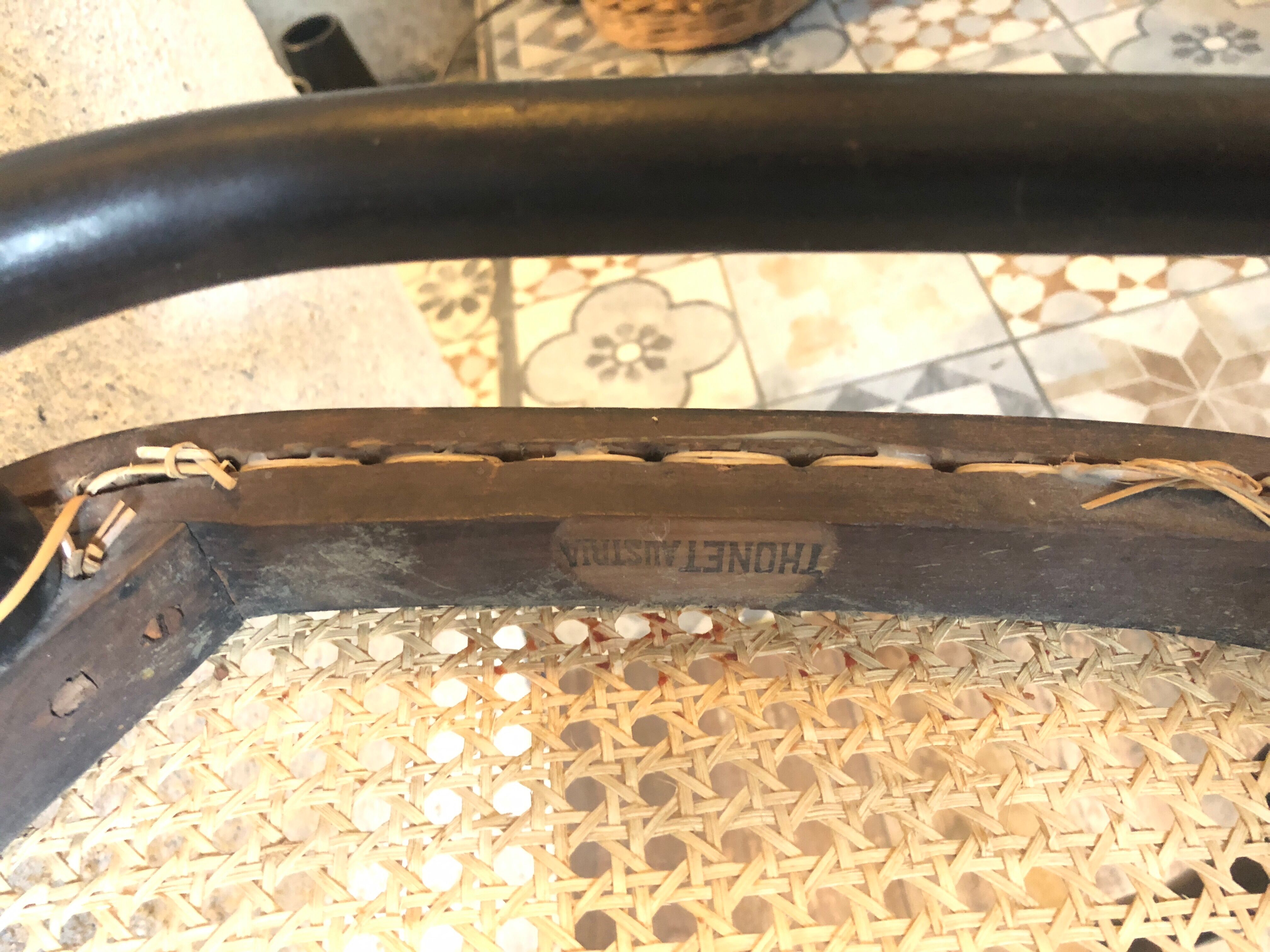 Thonet cane bistro chair