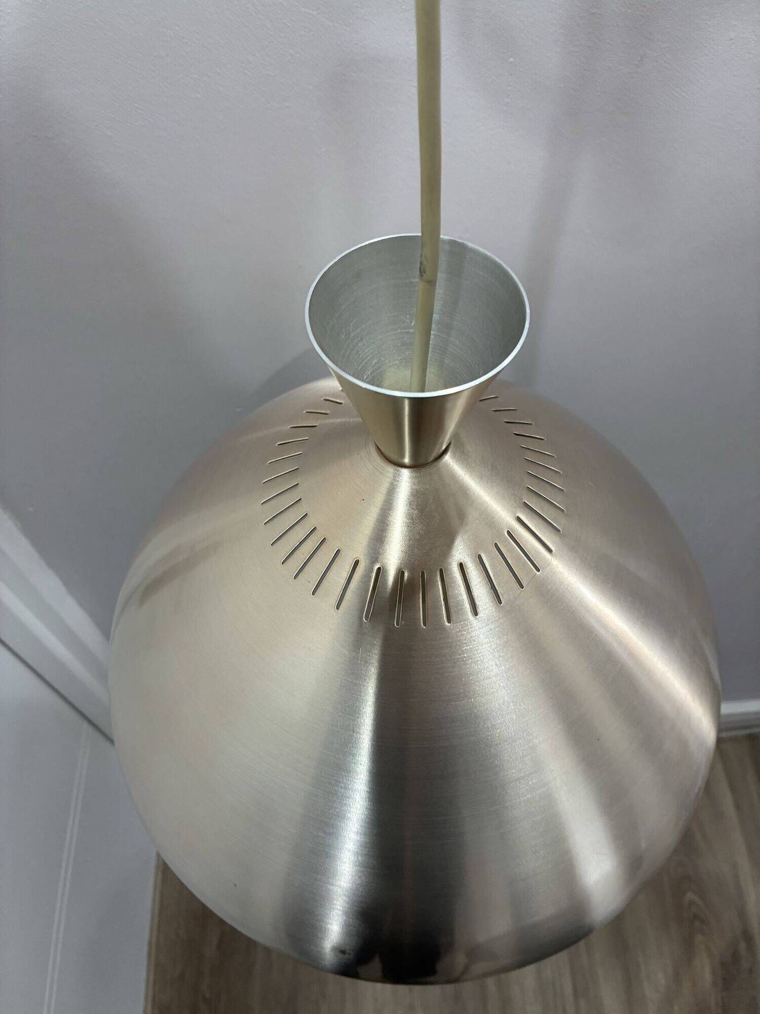 Lyfta Diabolo pendant lamp with radial perforation, 1960s