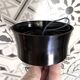Holophane Ceiling Light Vintage 60s Black Metal and Frosted Glass Crafted