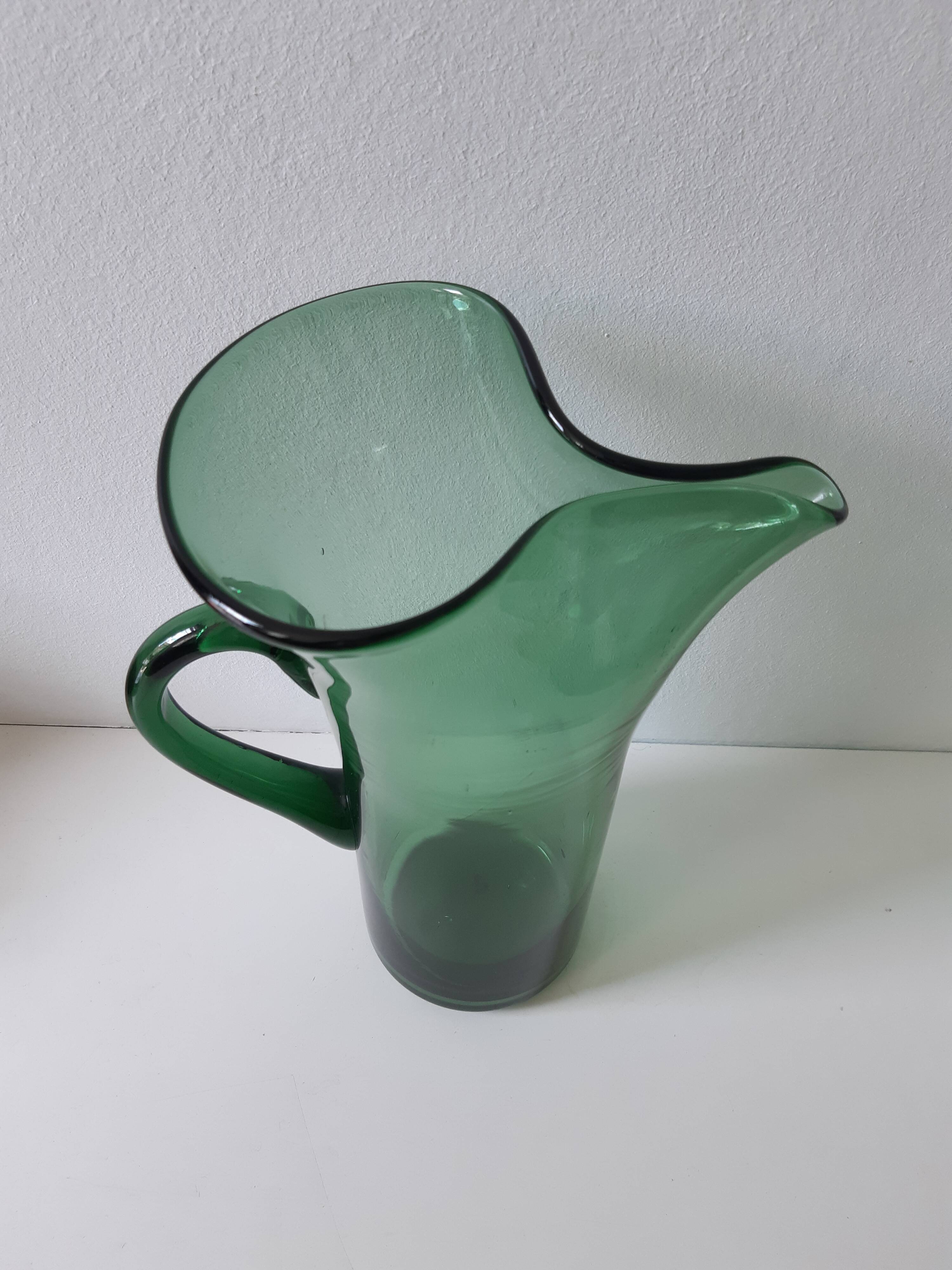 Vintage glass pitcher