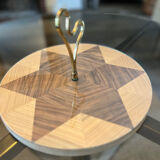 Straw marquetry tray