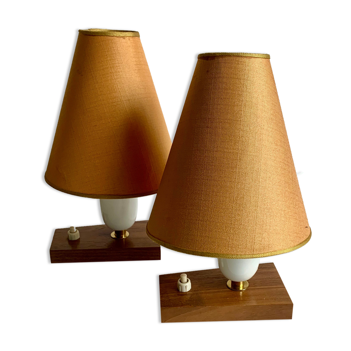 Pair of bedside lamps, Germany, 1960s