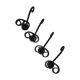 Black wrought iron coat hooks