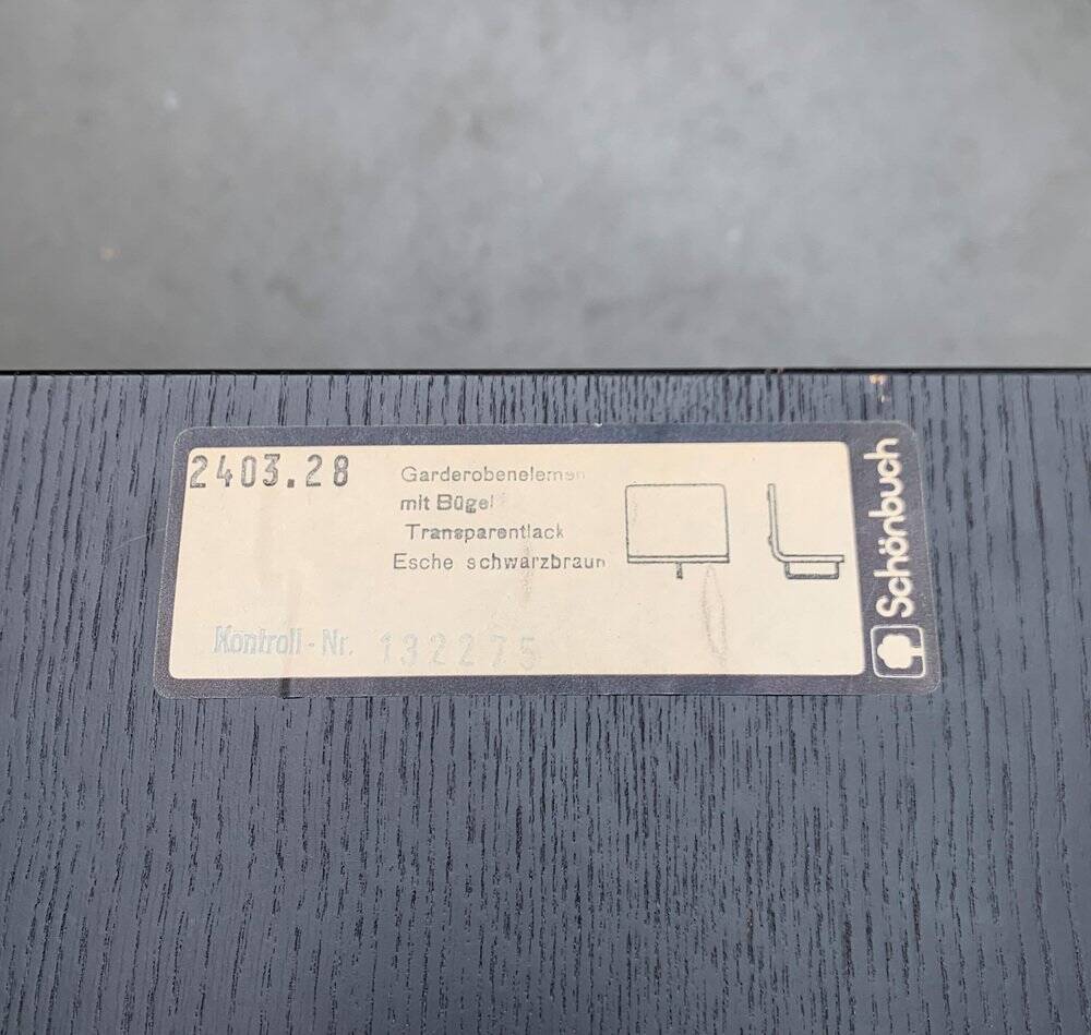 Minimalist postmodern coat rack Mensolo by Schönbuch, Germany, 1990s.