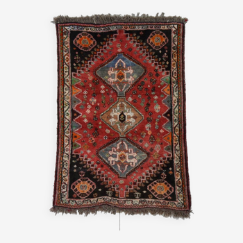 Hand-knotted Shiraz carpet/rug, 155 x 110 cm