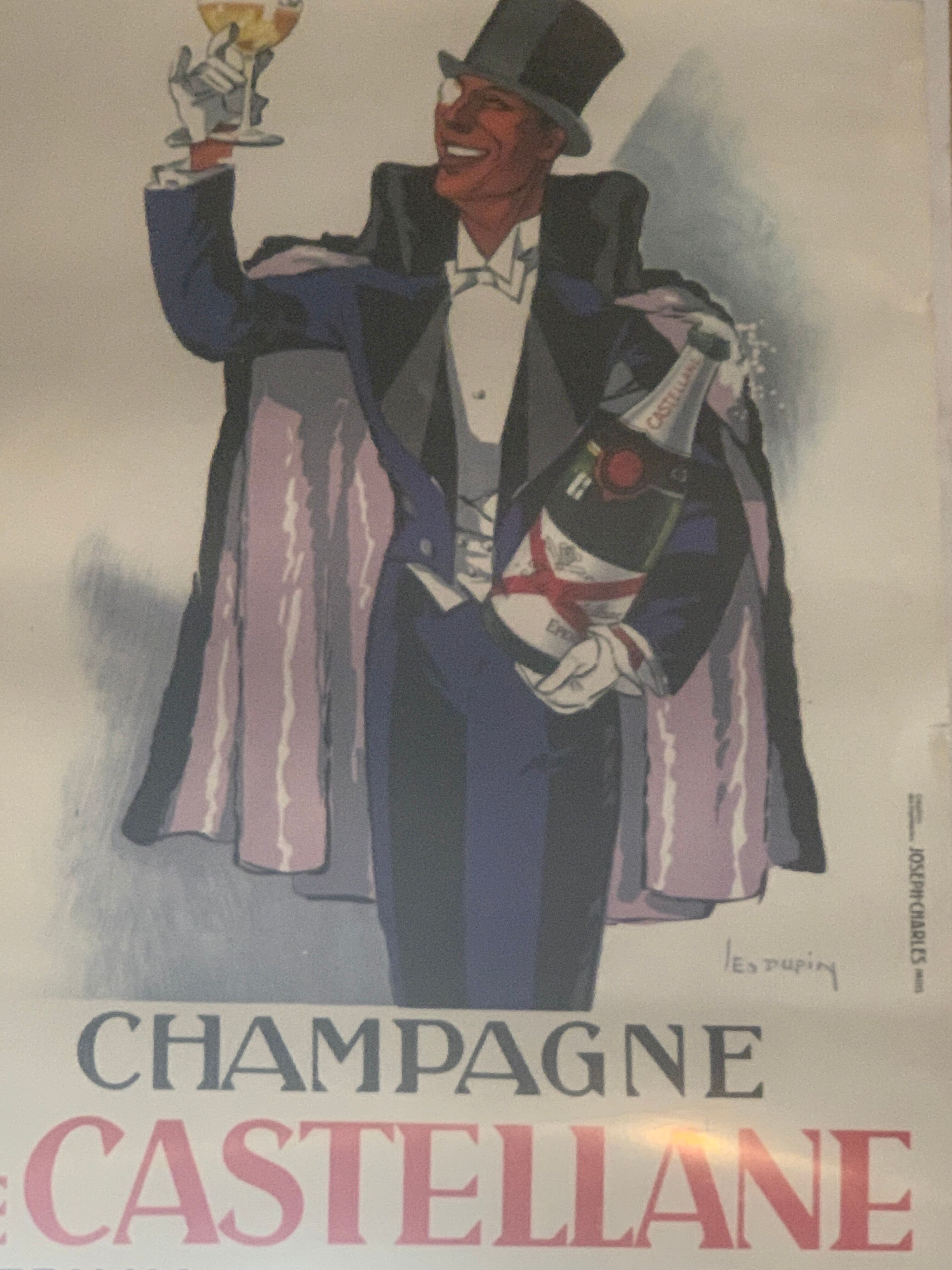 Advertising poster champagne castellane