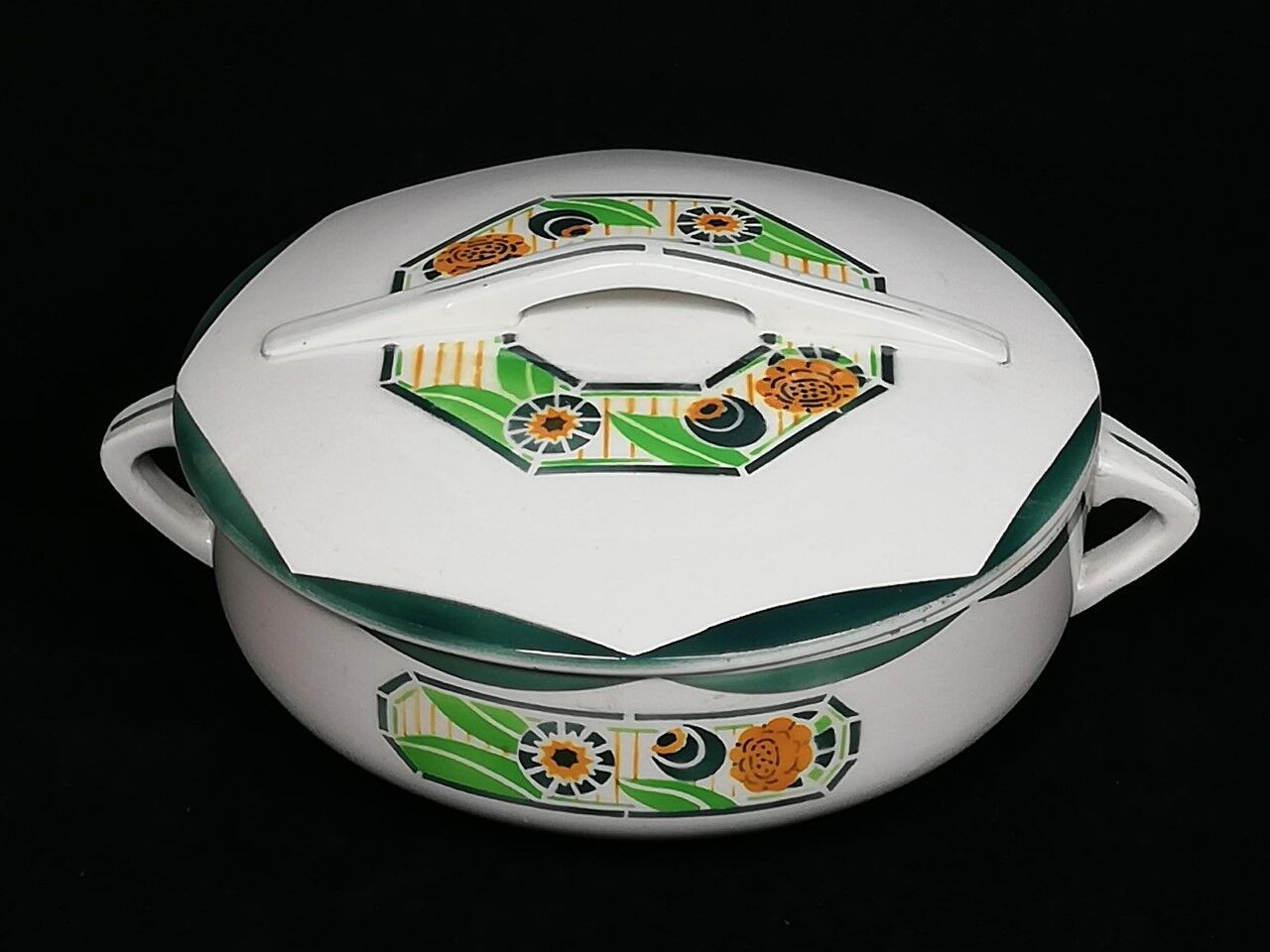 Old art deco soup dish
