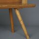 Scandinavian pine bench with a swivel backrest, 1890s.