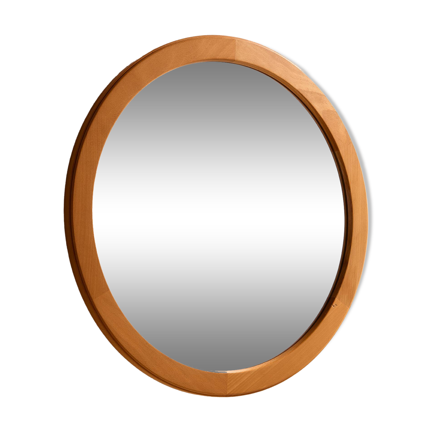 Beech framed mirror by Aksel Kjersgaard