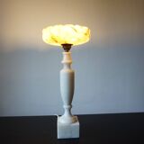 Lampe de table française Louis XVI en marbre