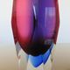 Vase Sommerso Murano design Luigi Mandruzzato 60s