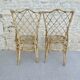 Paire de chaises en rotin Louis Sognot