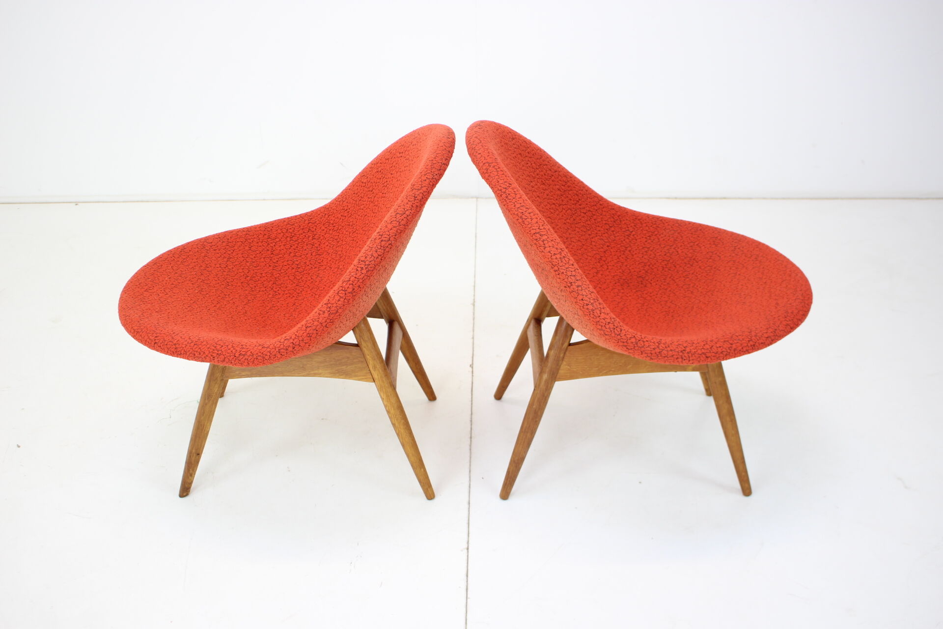 1960s Pair of Miroslav Navratil Armchairs, Czechoslovakia