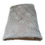 Antique handmade crochet tablecloth