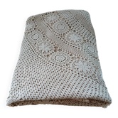 Antique handmade crochet tablecloth