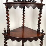Rosewood corner shelf, Napoleon III period