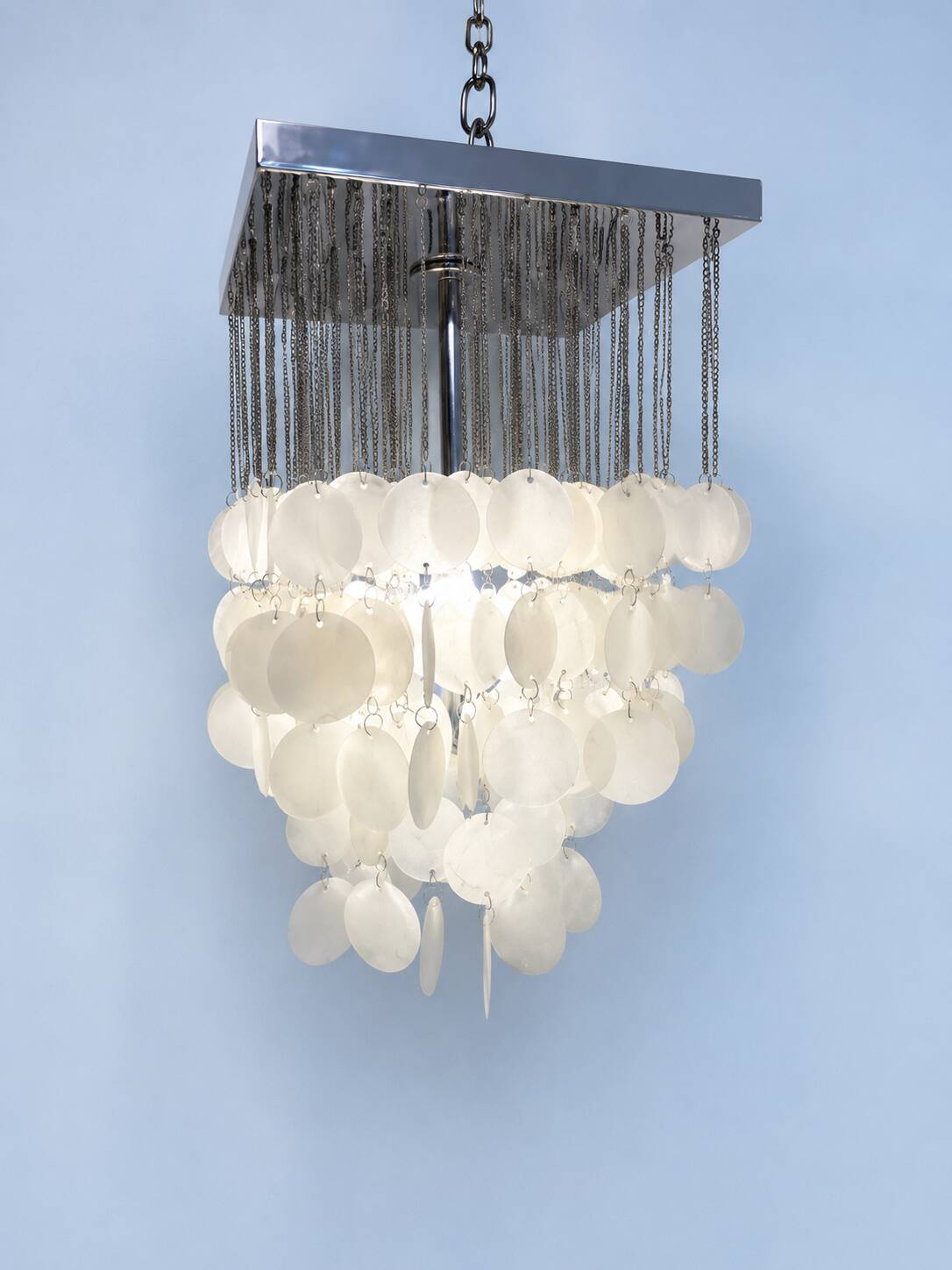 "Palais de Verre" chandelier in Murano glass, Italy, 1970s.