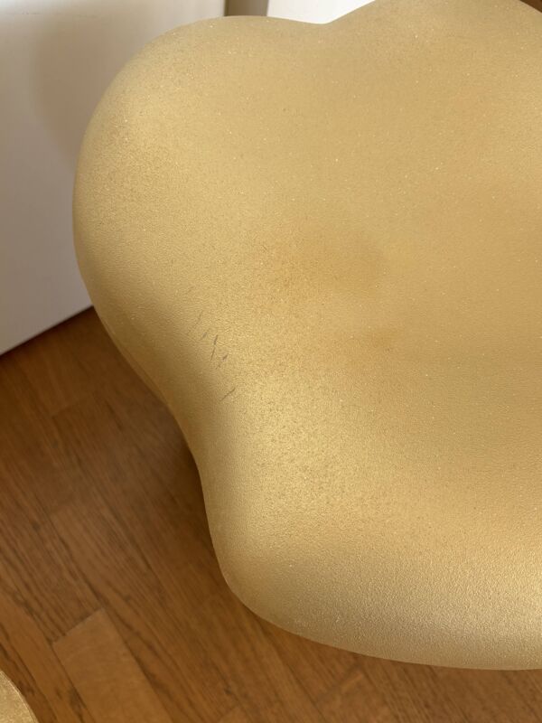 Tabouret “Tooth” doré – Philippe Starck pour XO (Italie, 2002)