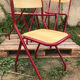 Chaises écoliers vintage