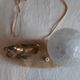 Lamp marble metal golden frosted glass 1940