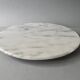 Large white marble cheese platter, rotating, D 31 cm