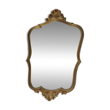 Miroir en bois doré ancien  46/76 cm