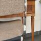 Chaise inclinée métal et assise tissu