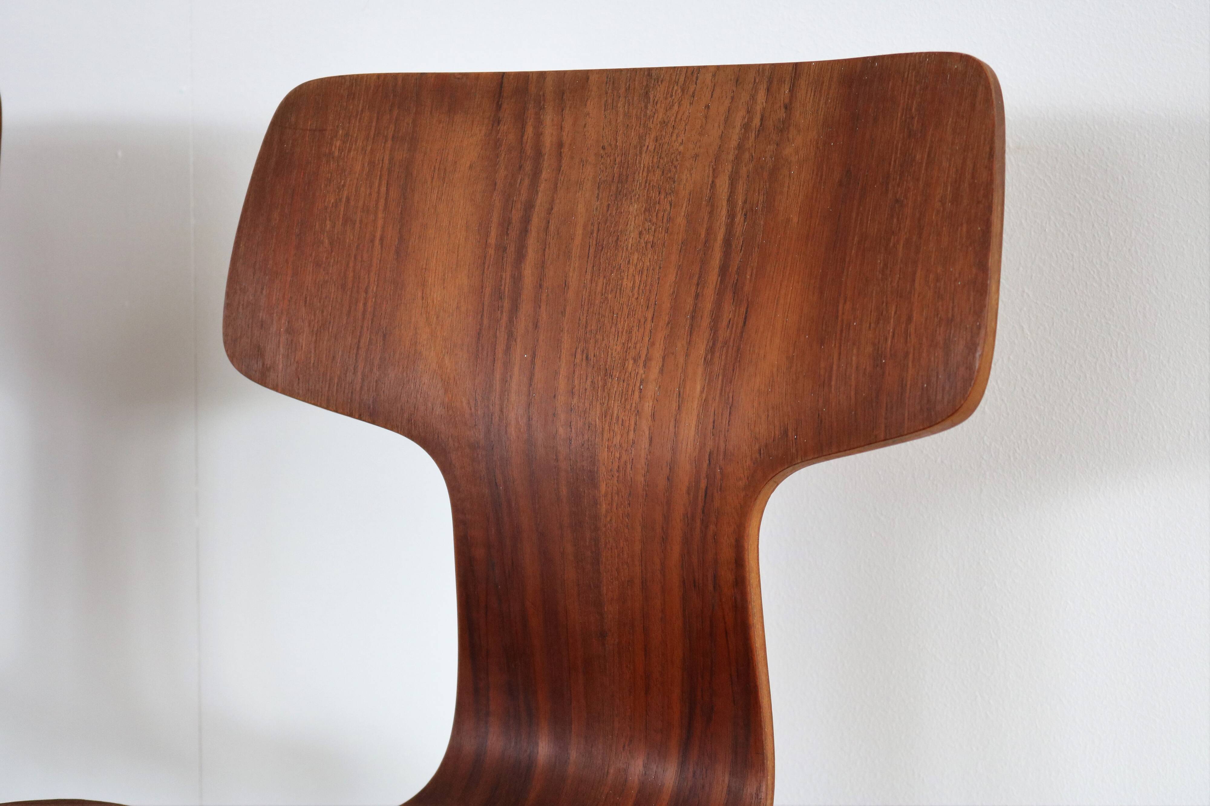 Set of 6 dining chairs model 3103 by Arne Jacobsen