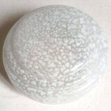 Art Deco Suspension Clichy Glass White Height 52 cm