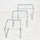 Tables gigognes en chrome– Design des années 1970