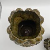 Paire de vase en barbotine ancien