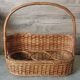 Porte-bouteilles osier vintage