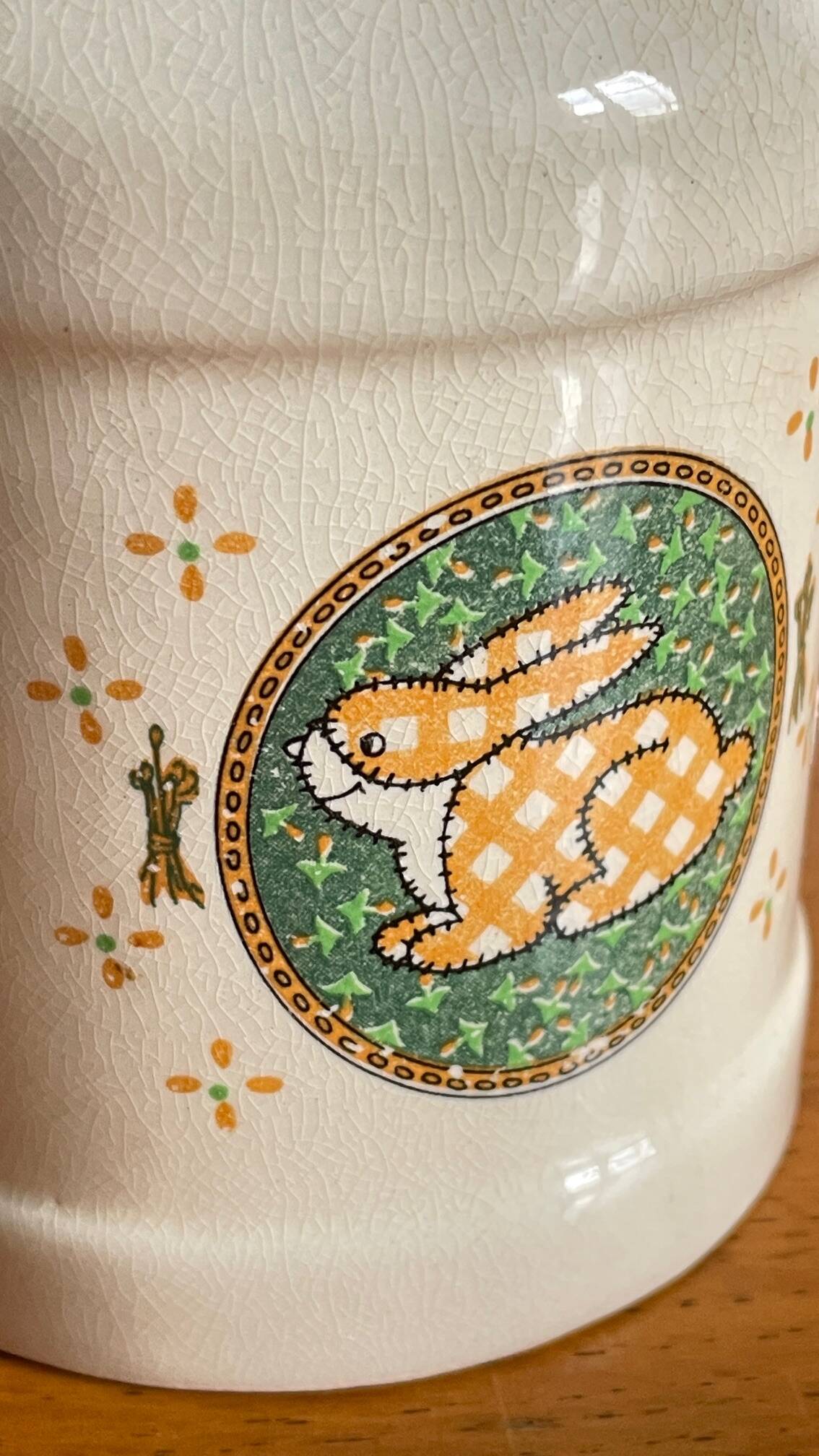 Vase lapin céramique taiwan vintage