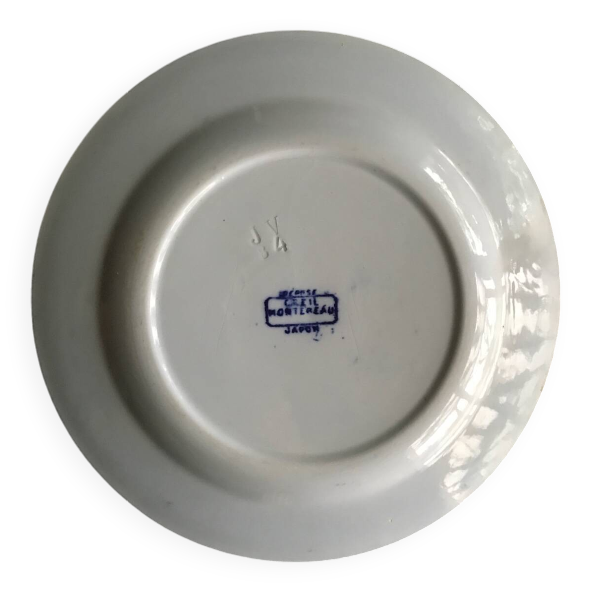 “Japan” earthenware dessert plate from Creil and Montereau