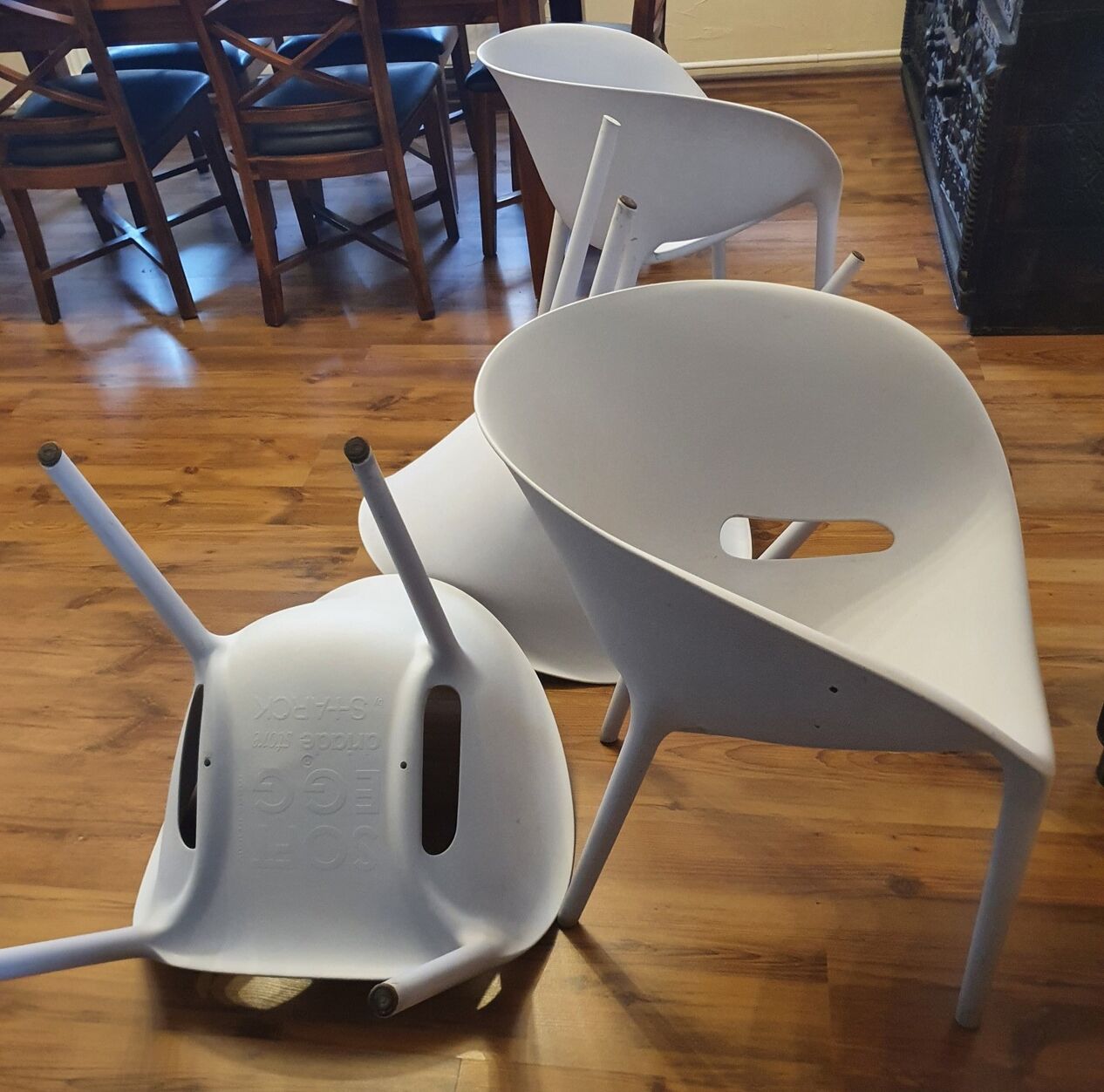 4 chairs soft egg Philippe Starck edition Driade, Italie 4 chairs soft egg Philippe Starck edition Driade, Italie