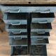 Workshop furniture with drawers, metal and wood