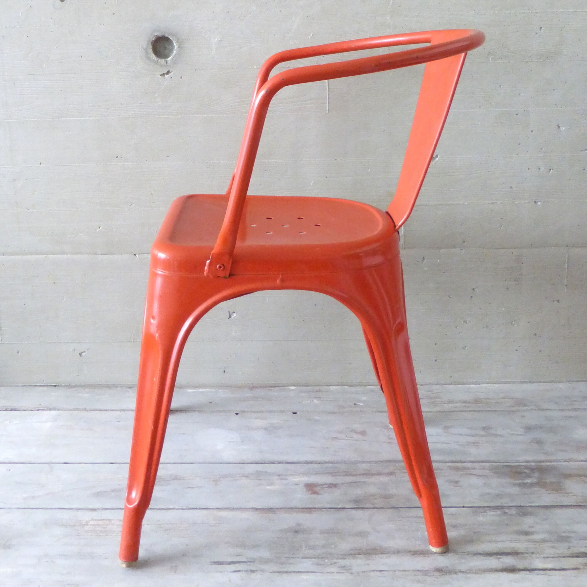 Pair of chairs A 56 - Tolix - Jean Pauchard - 1950-70 - vermilion Red