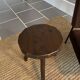Tabouret ou table d’appoint tripode bois vintage